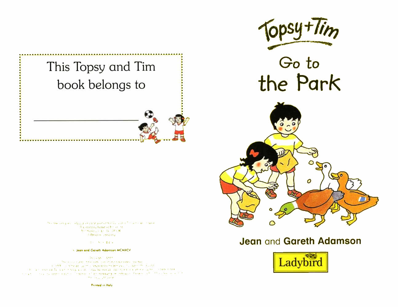 Ladybird - Topsy Tim Books - Go To The Park (01),绘本,绘本故事,绘本阅读,故事书,童书,图画书,课外阅读